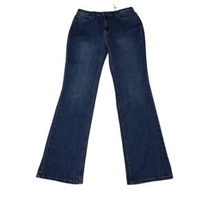 NWT OAT New York‎ High Rise Bootcut Jeans Dark Wash Size 32X31